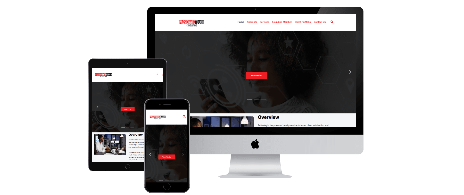 Passionate Touch Consulting — website design by Insly Host